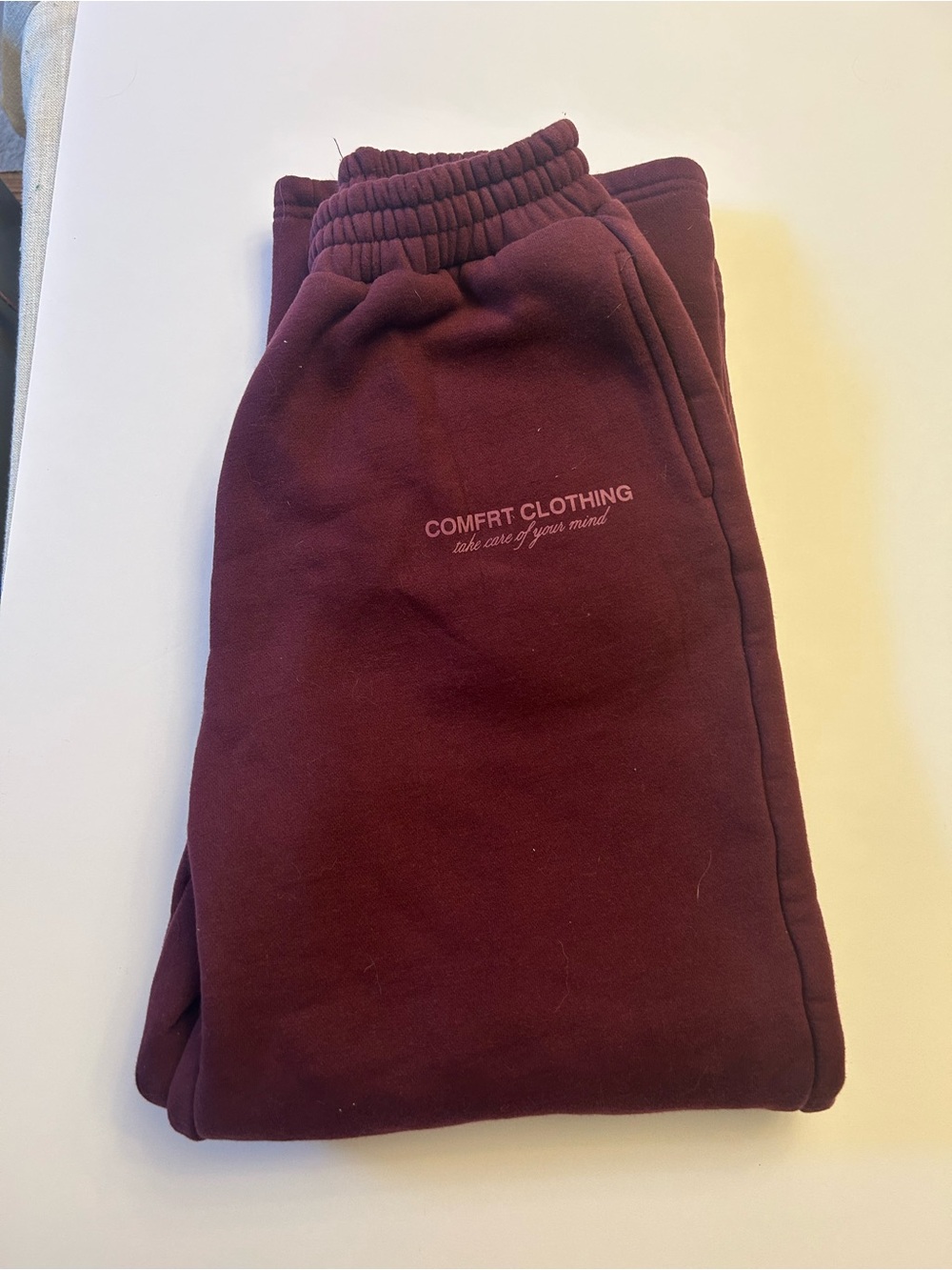 Comfort Clothing Women's Maroon Jogger Sweatpants